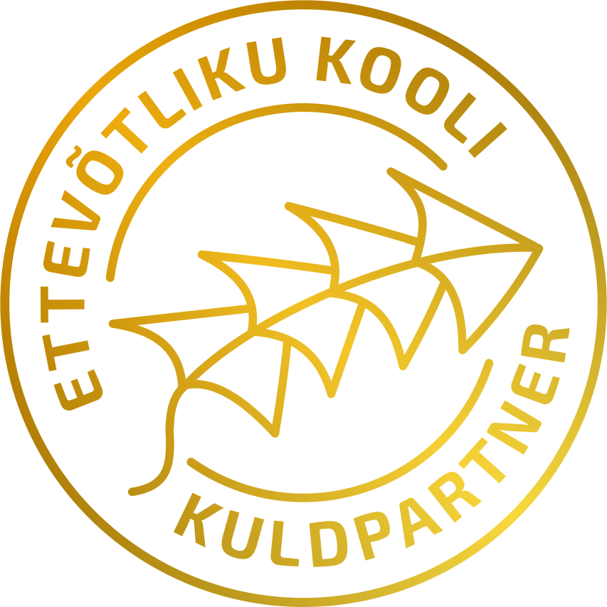 ettevõtliku kooli kuldpartner logo