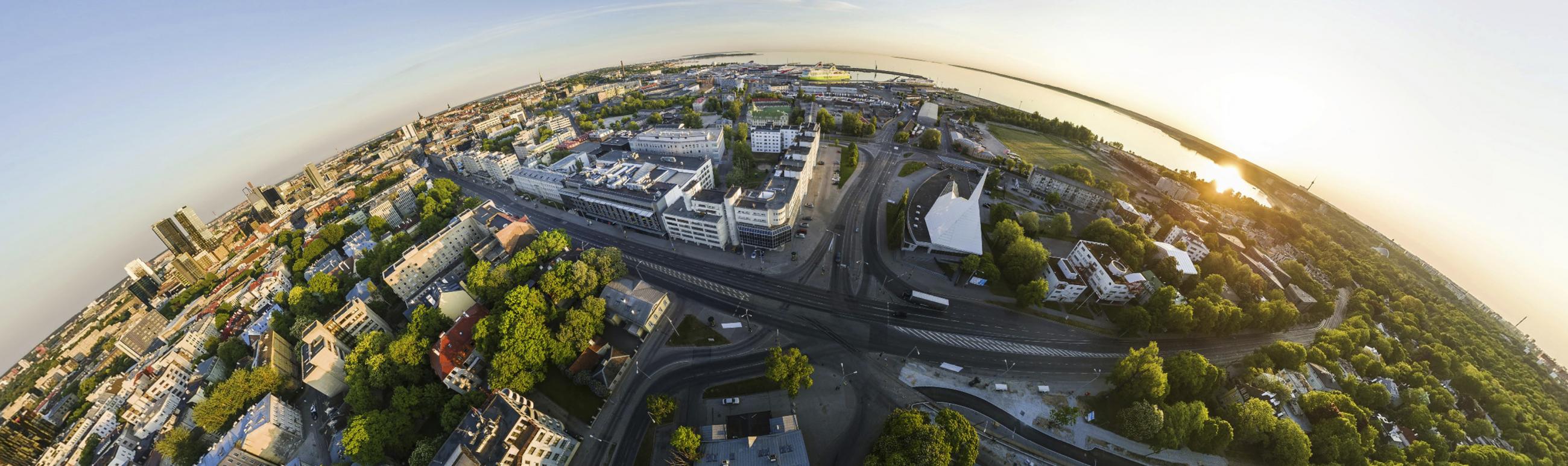 Tallinn University campus birds eye view