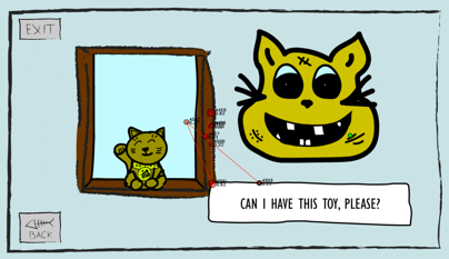 toy (waving cat) on the shop window