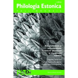 Philologia Estonica Tallinnensis I (2016)