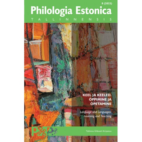 Philologia Estonica Tallinnensis 8 (2023)