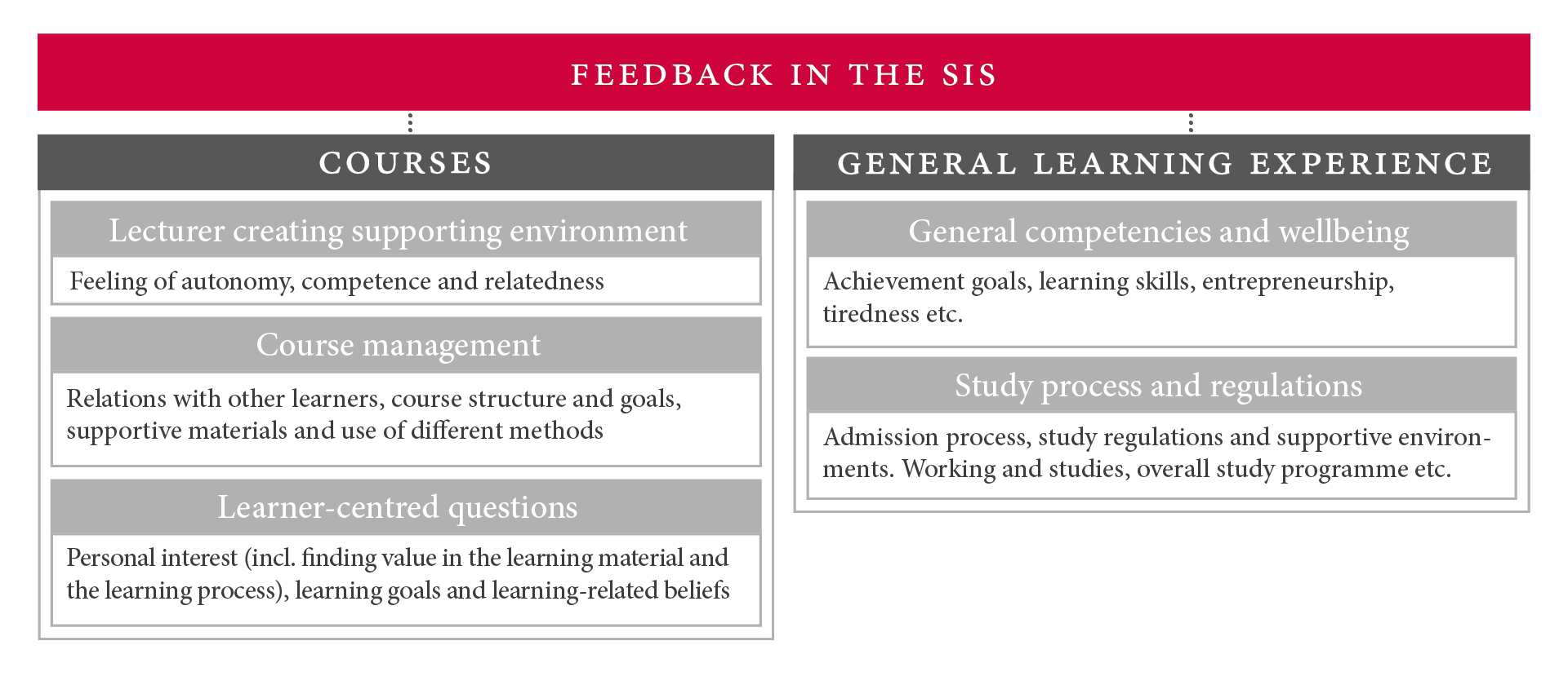 Description of the feedback system