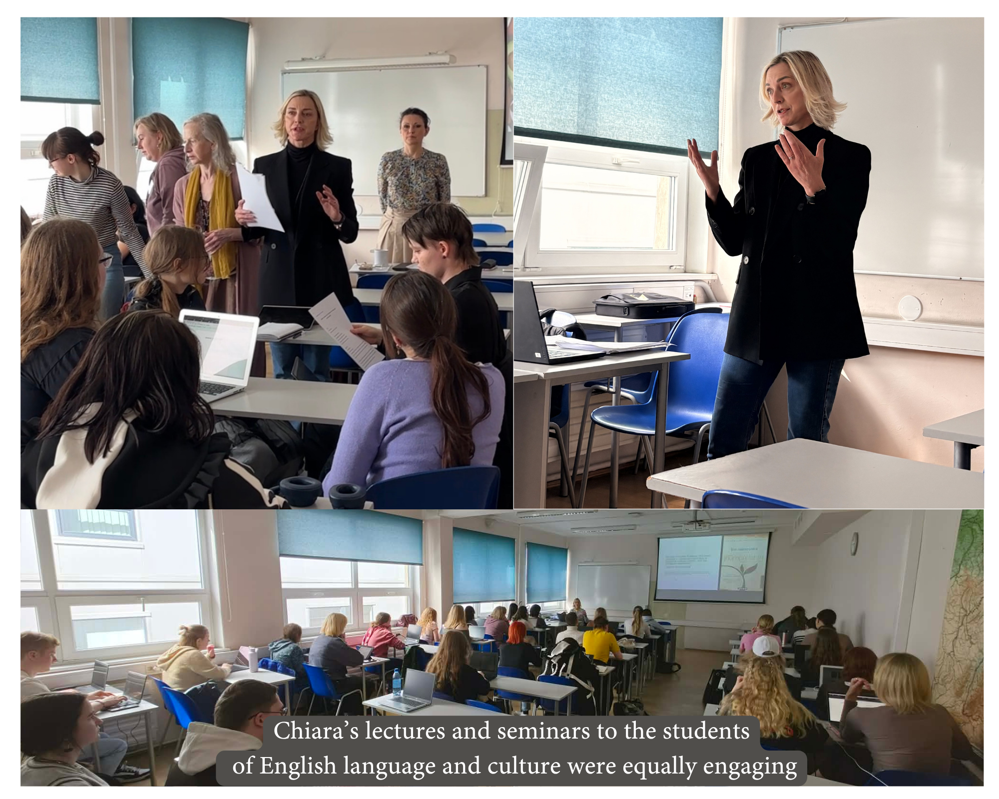Chiara and students