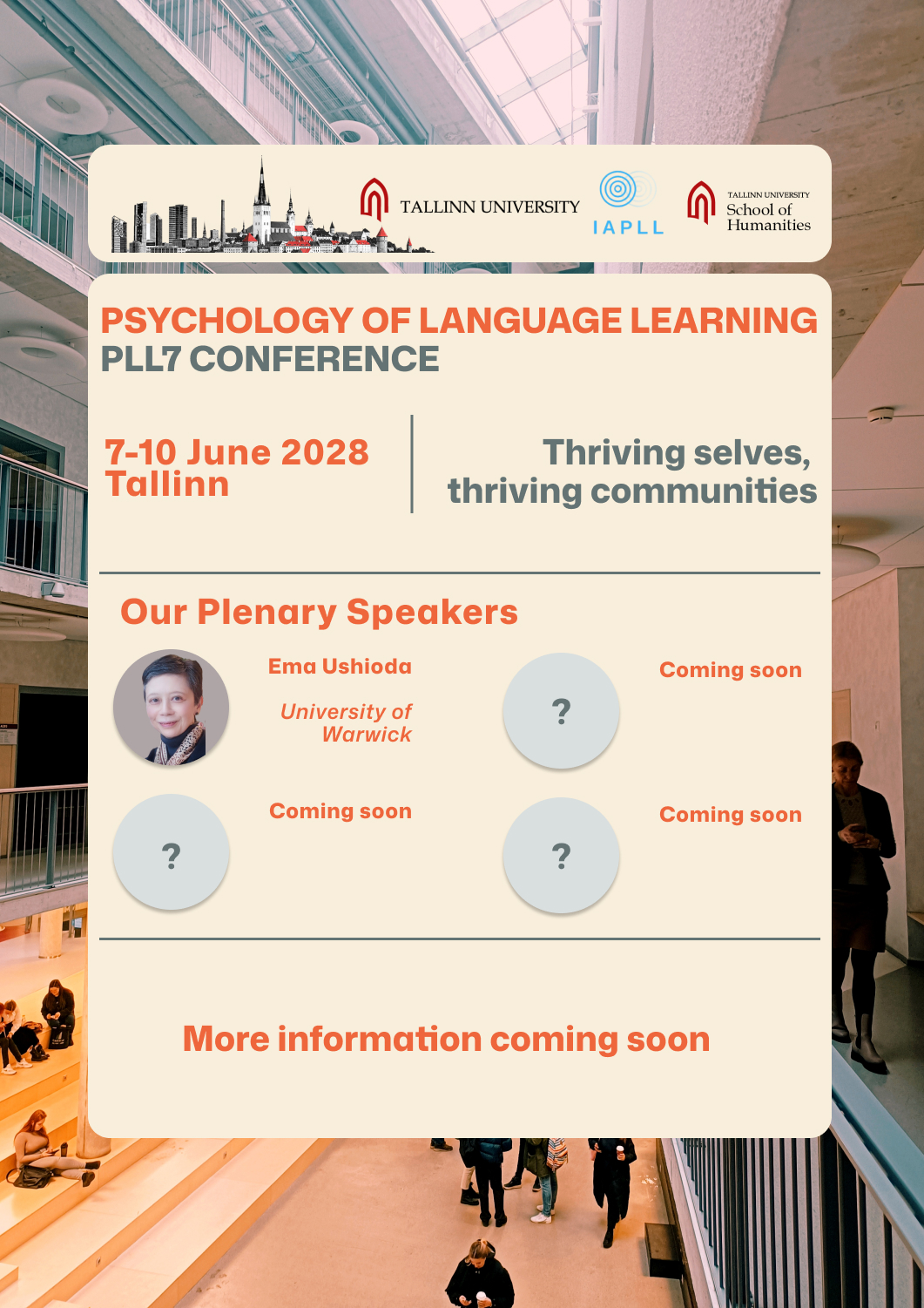 Poster for the event