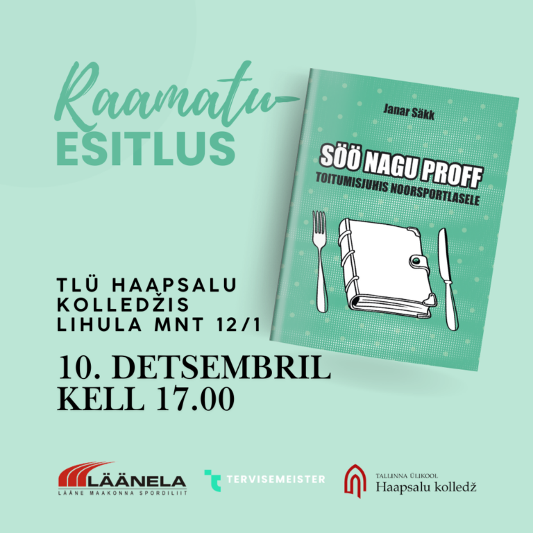 Raamatu Söö nagu proff esitluse reklaam