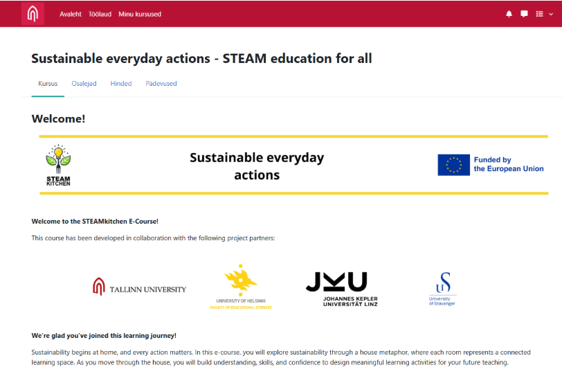 e-kursuse kuvatõmmis
