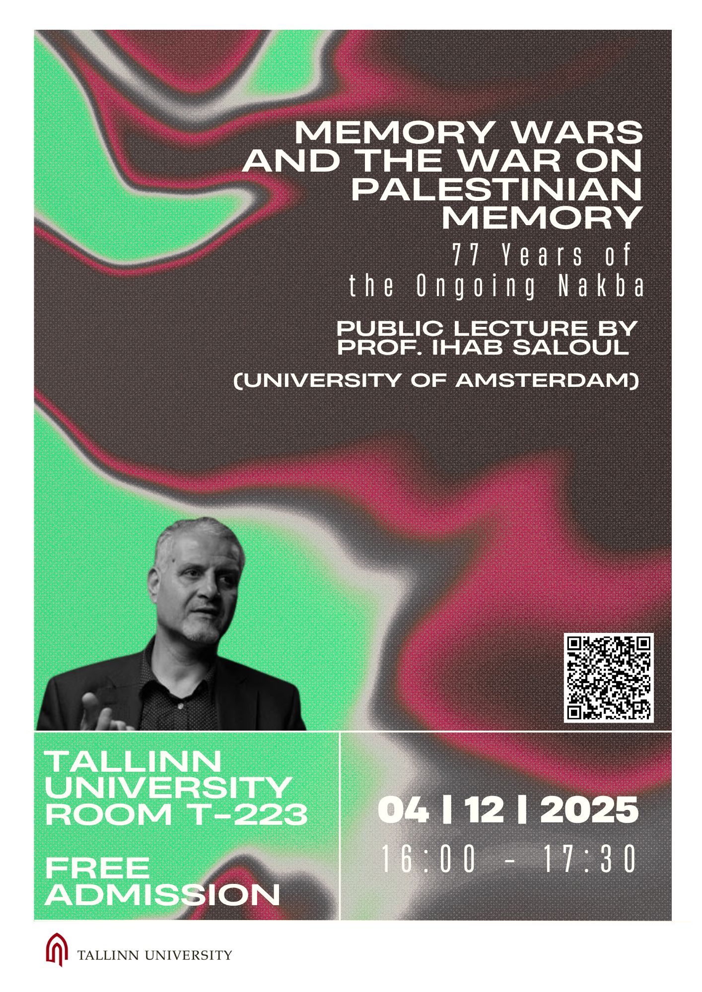 Memory Wars and the War on Palestinian Memory Poster