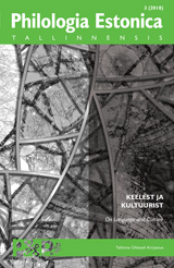 Philologia Estonica Tallinnensis III book cover