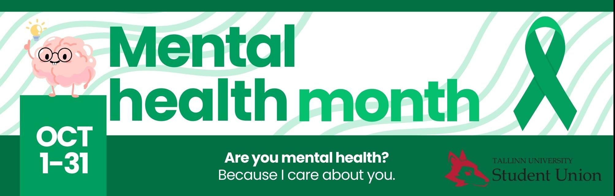 mental health month bänner