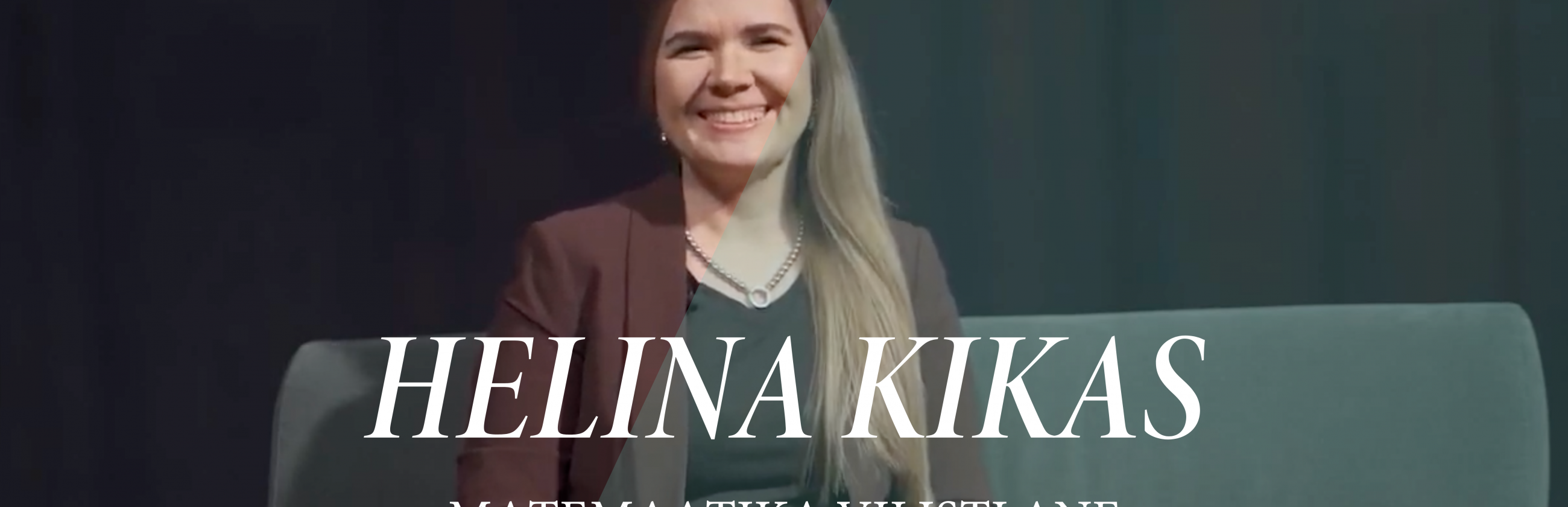Helina Kikas naeratamas