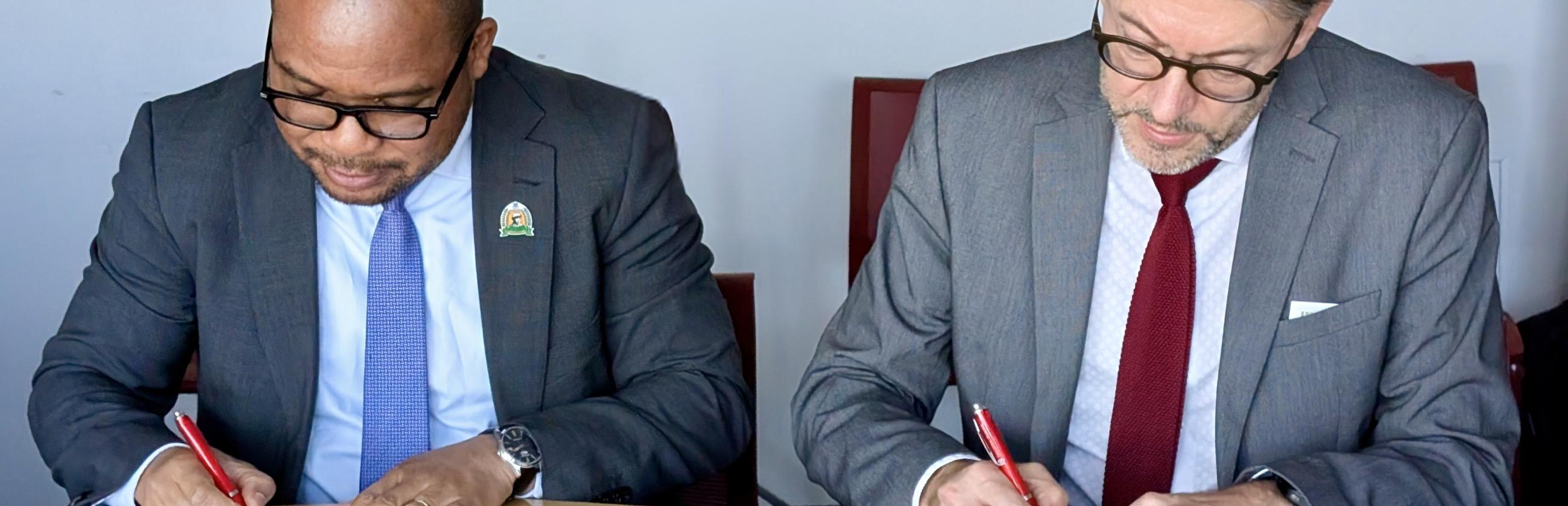 Signing the addendum