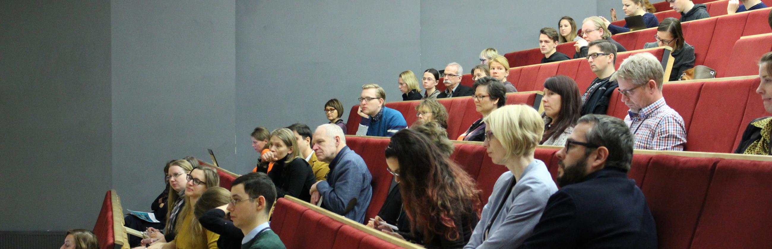 people in an auditorium