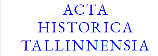 Acta Historica Tallinnensia