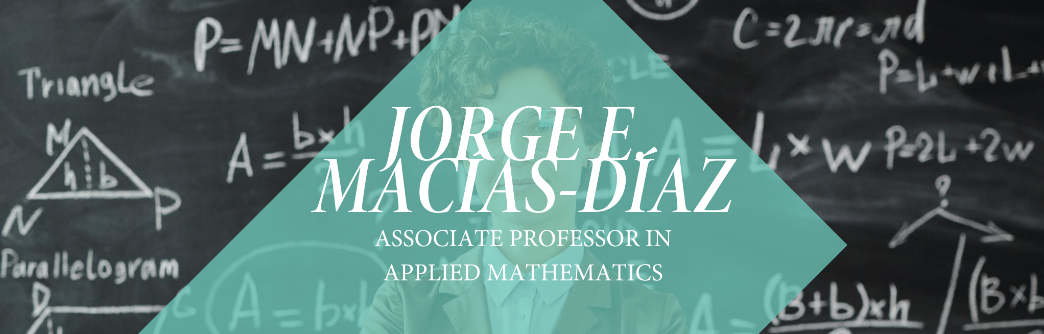 Jorge E. Macías-Díaz, Associate Professor in Applied Mathematics