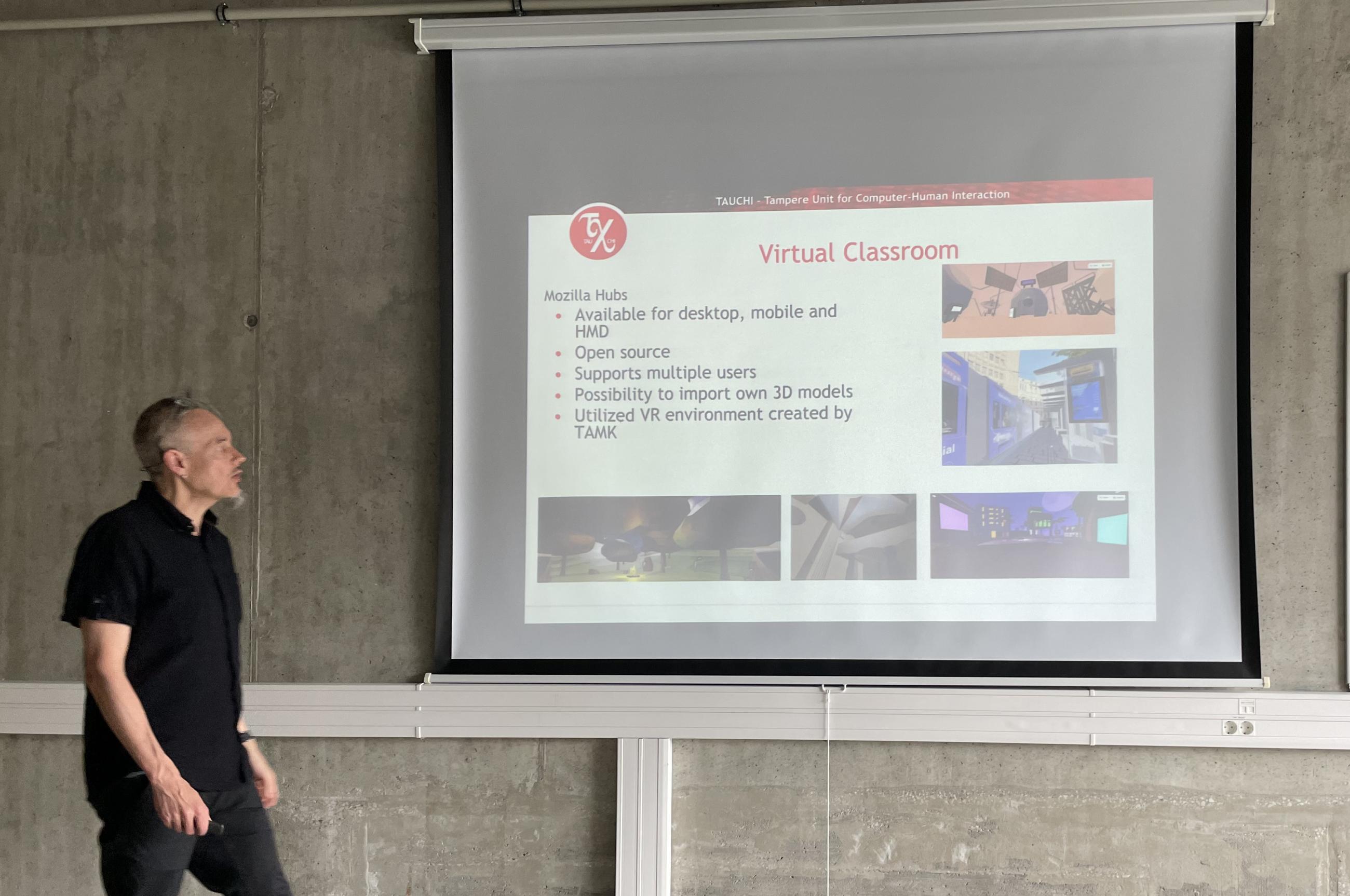 Presentation by Markku Turunen on Accessibility/XR
