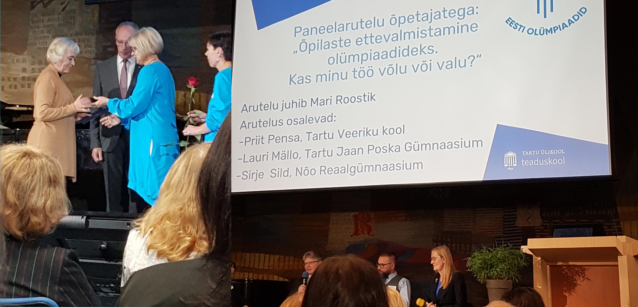Fotol vasakult Ene Lind autasustamine ja esitluse tegemine Fotol vasakult Ene Lind autasustamine ja esitluse tegemine