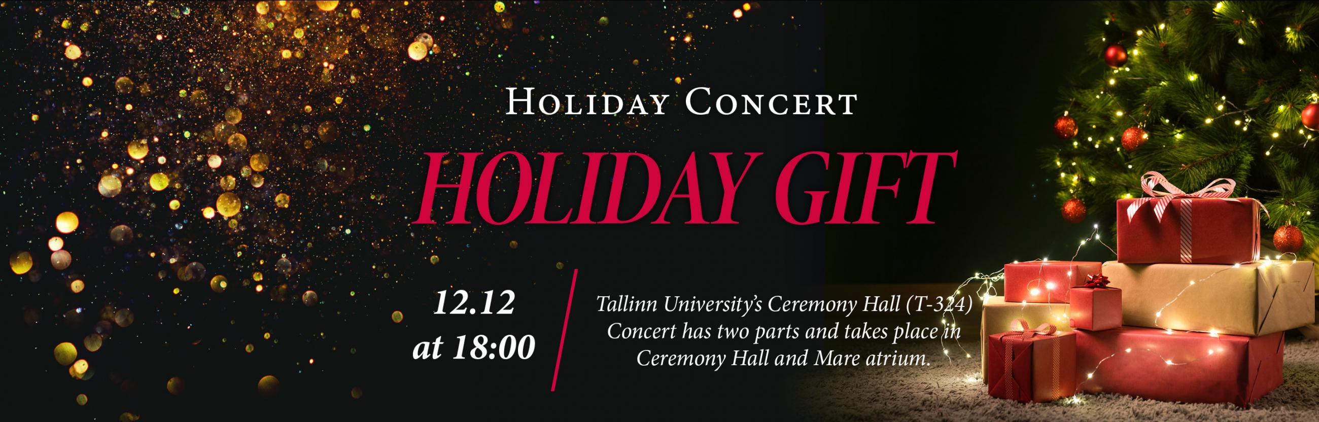Tallinn University Holiday Concert banner