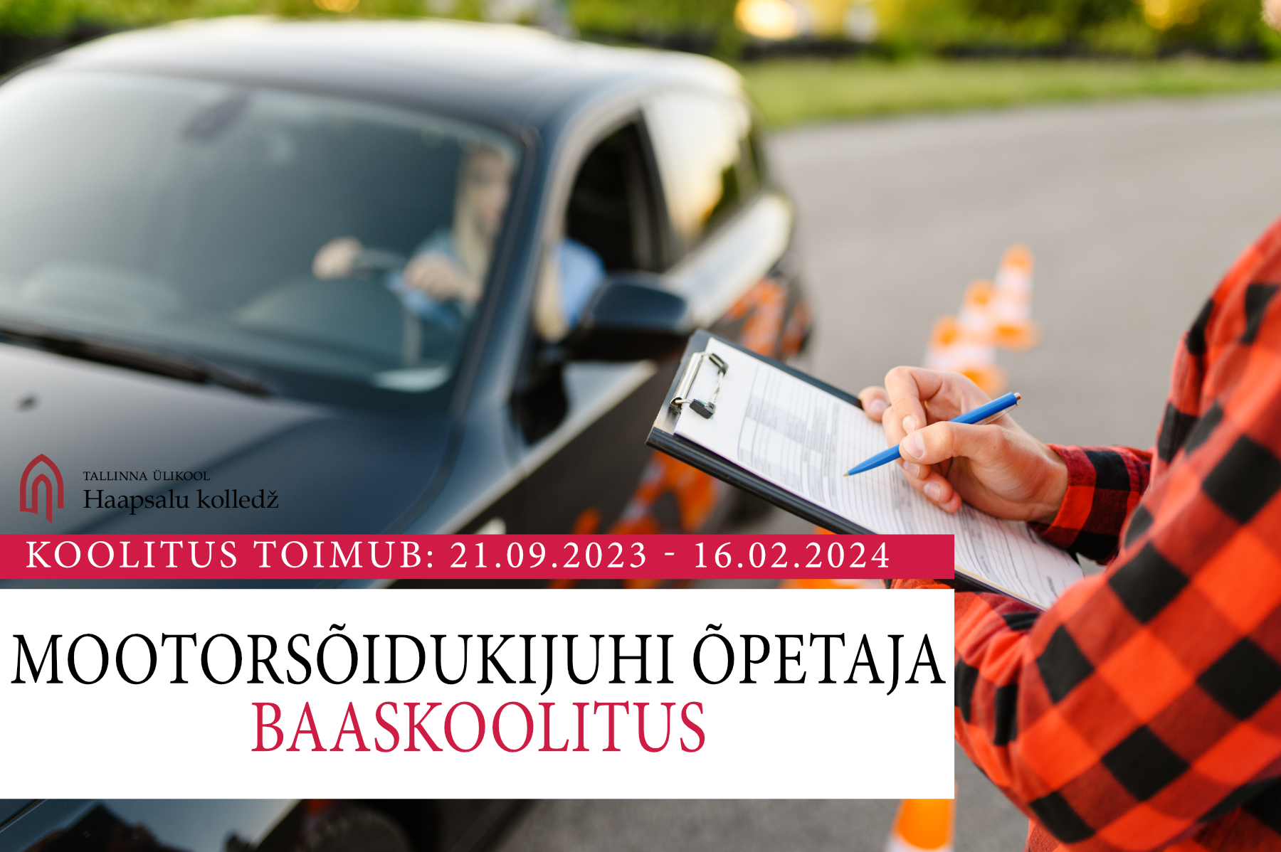 Mootorsõidukijuhi õpetaja täienduskoolituse reklaam