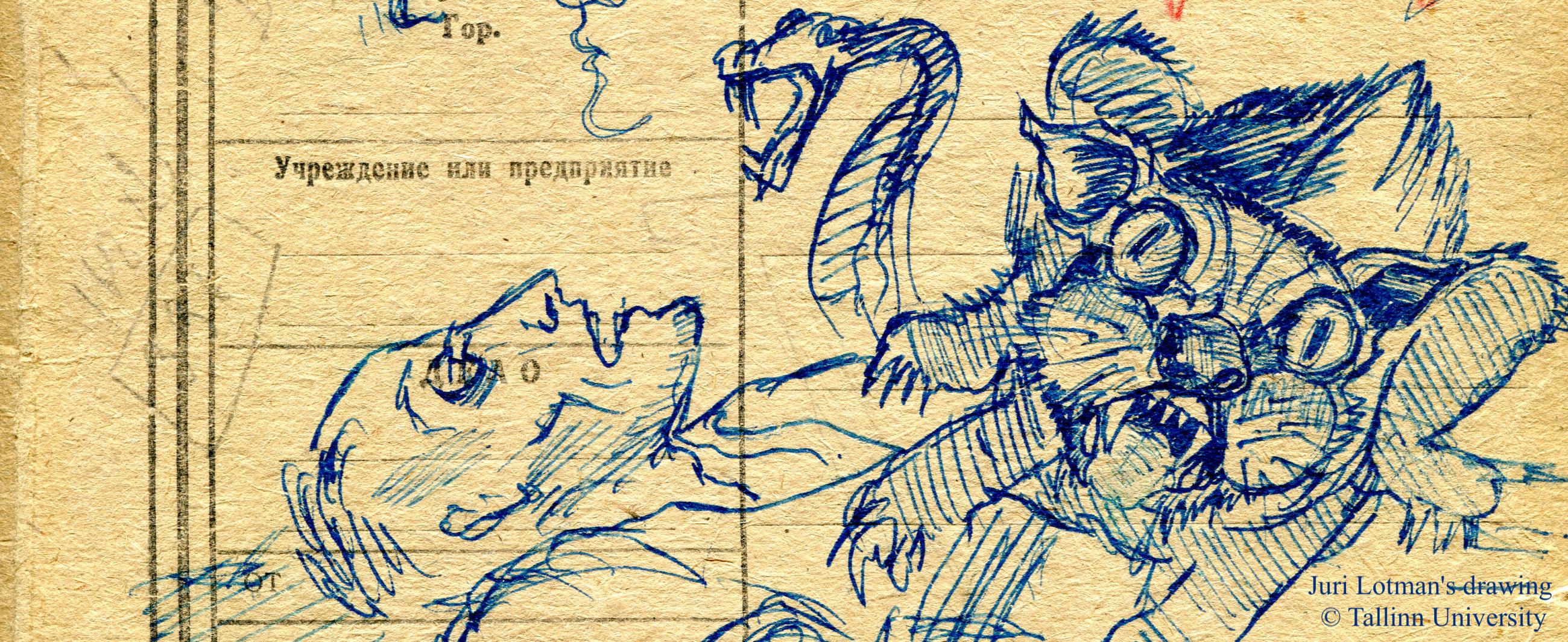 Juri Lotman's drawing, © Tallinn University
