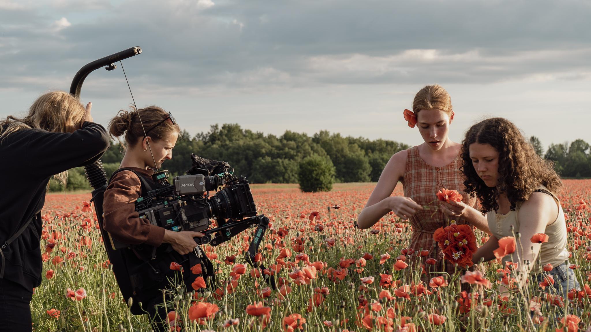 "Kolhoosi miss" filmimine "Kolhoosi miss" filmimine