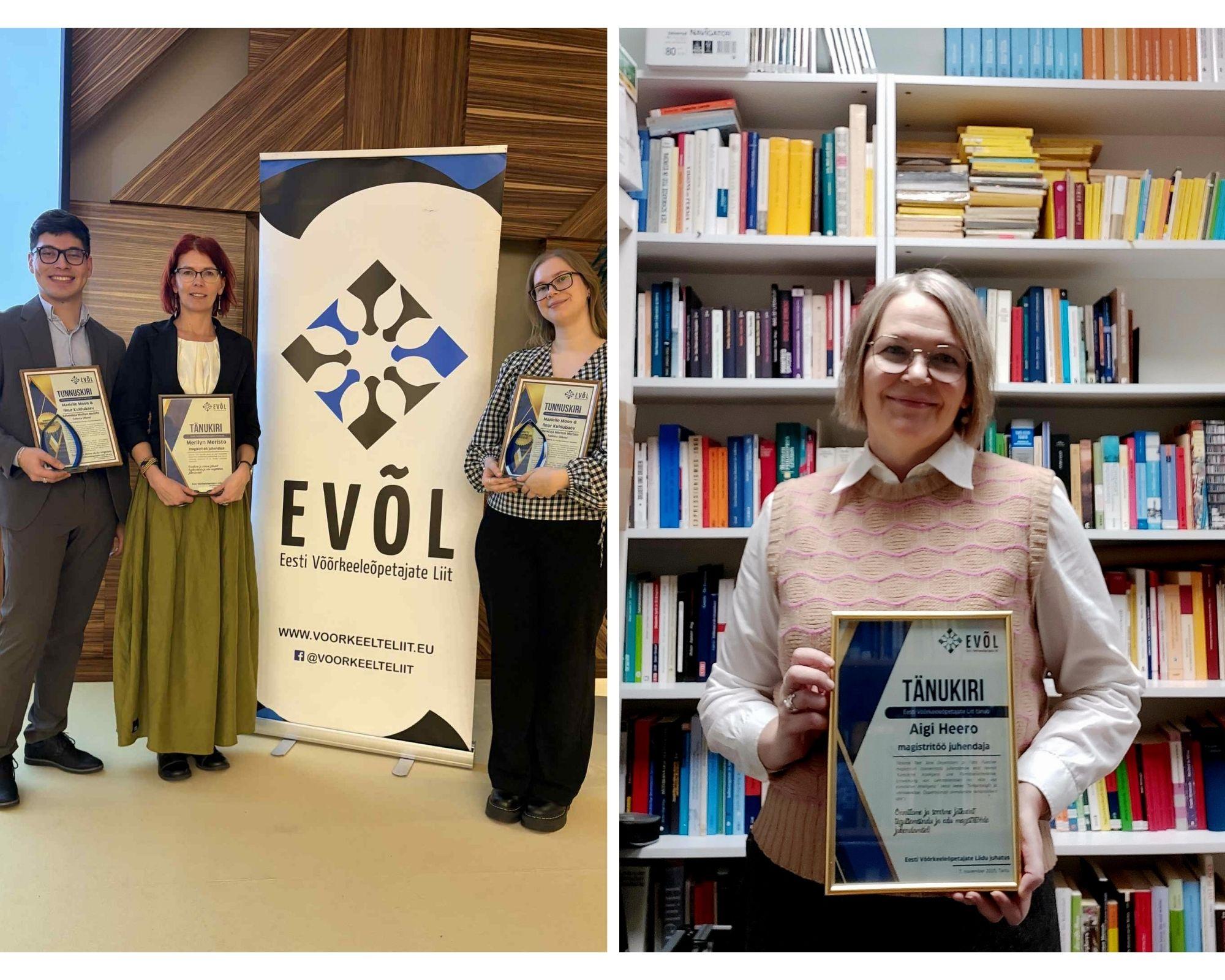 Eesti Võõrkeeleõpetajate Liidu tunnustus