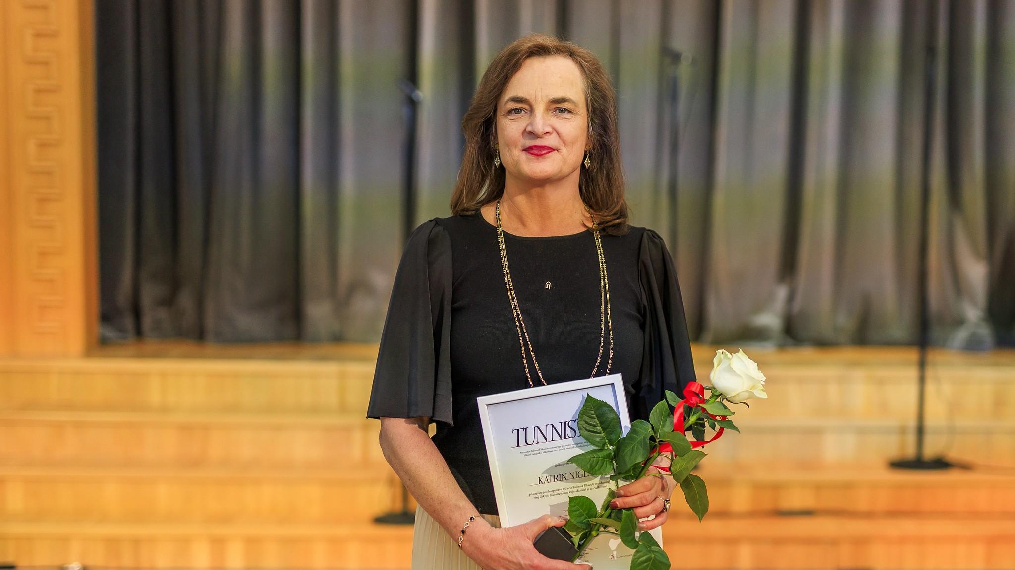 Tallinna Ülikooli teenetemärgi pälvis teadusprorektor Katrin Niglas