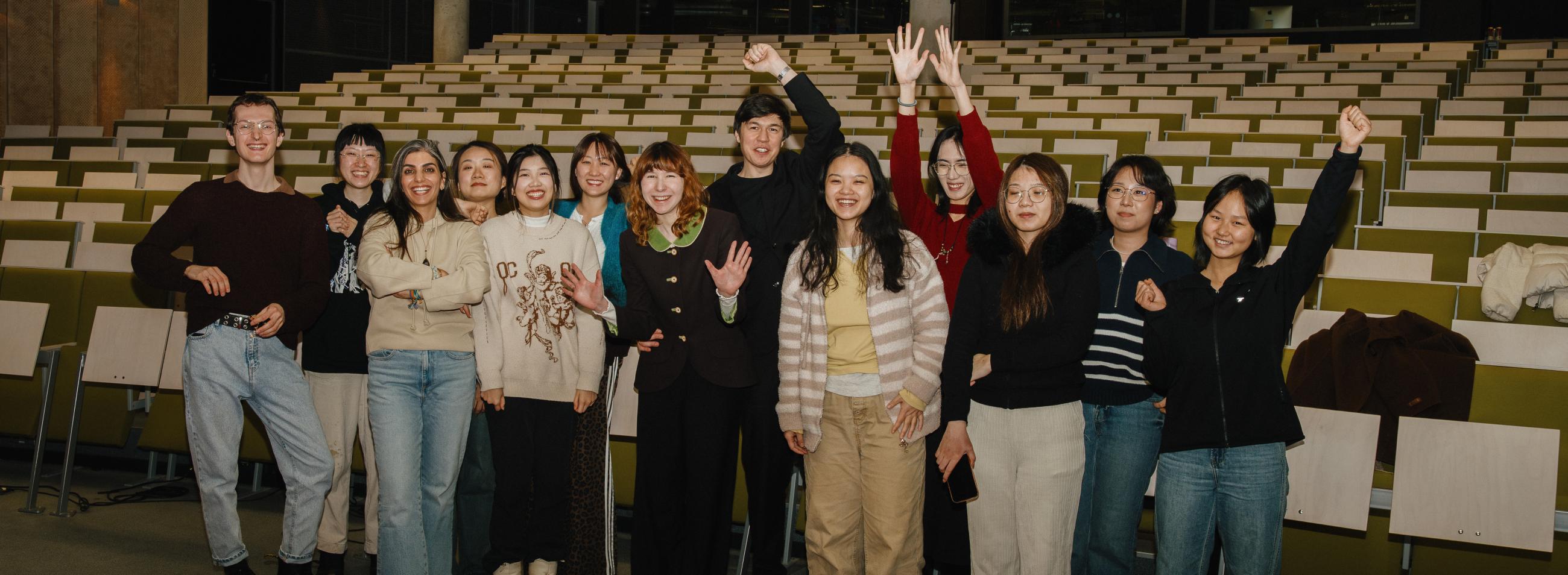 Winter school people