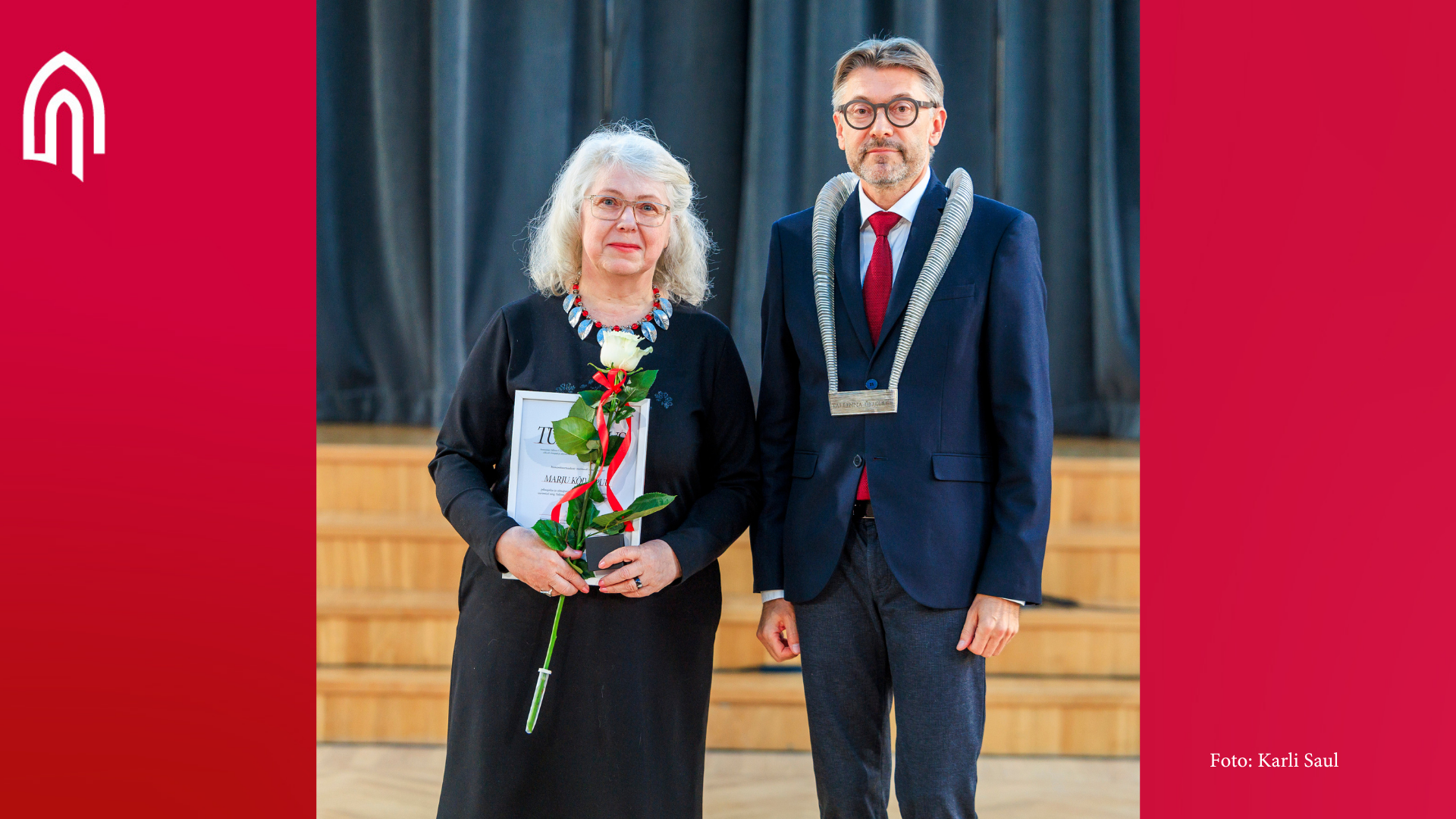 Marju Kõivupuu pälvis Tallinna Ülikooli teenetemärgi