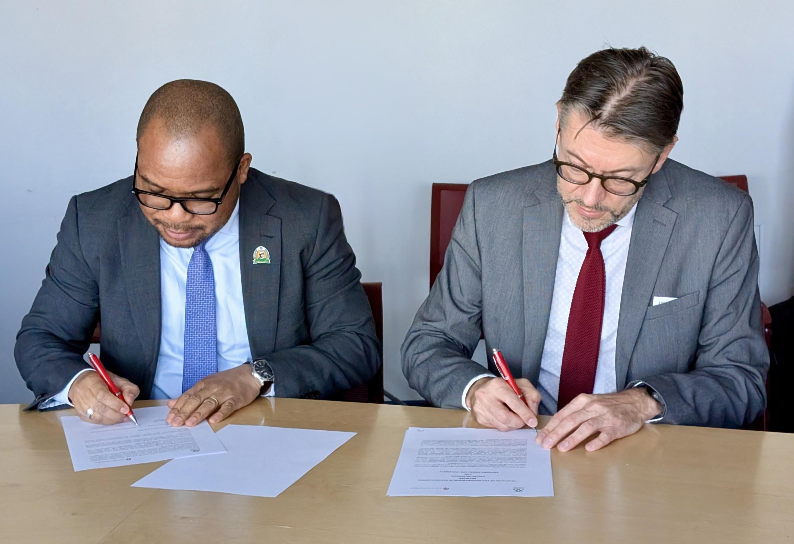 Signing the addendum