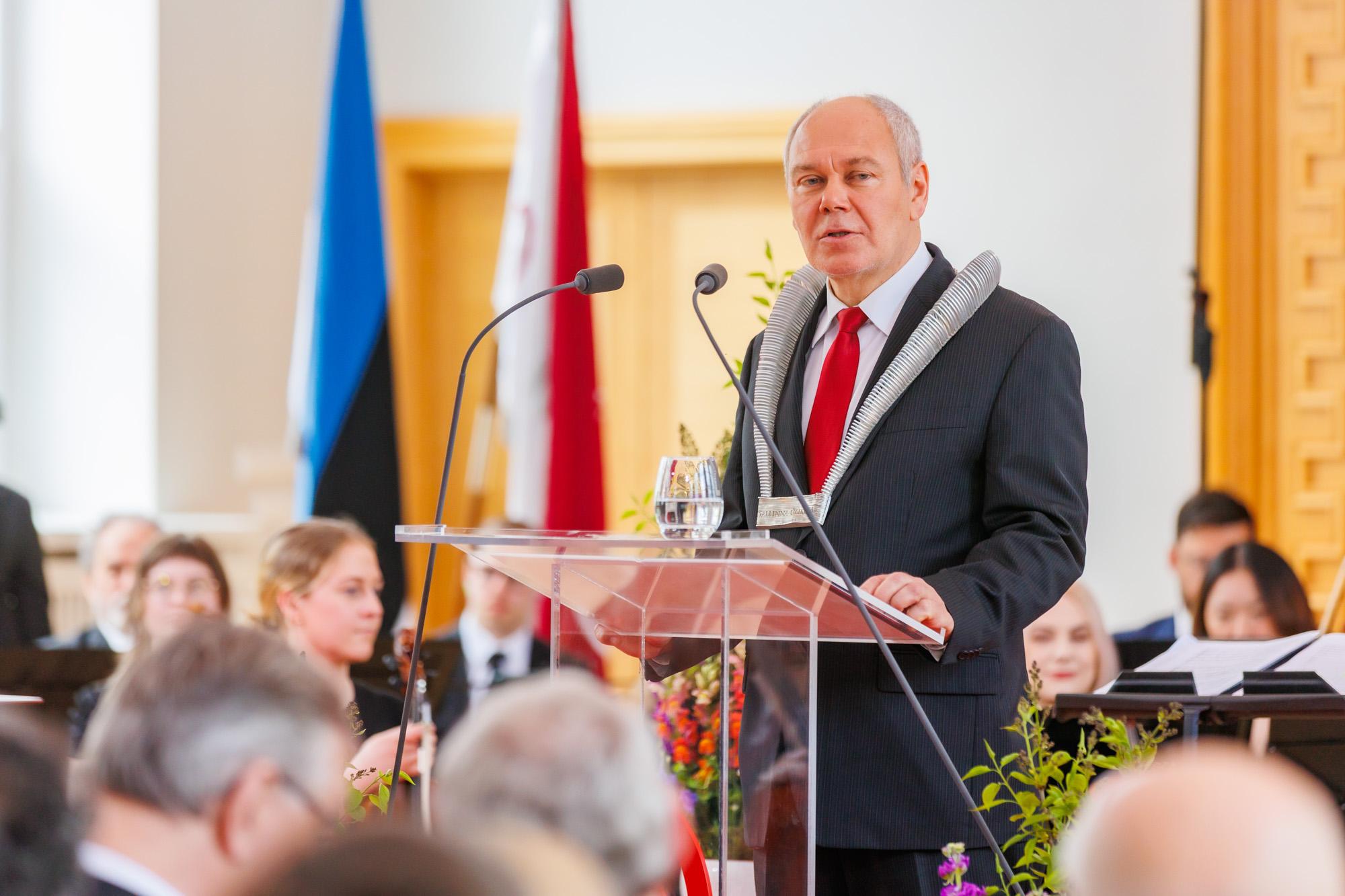 Priit Reiska inauguratsioonikõne. Foto Arno Mikkor