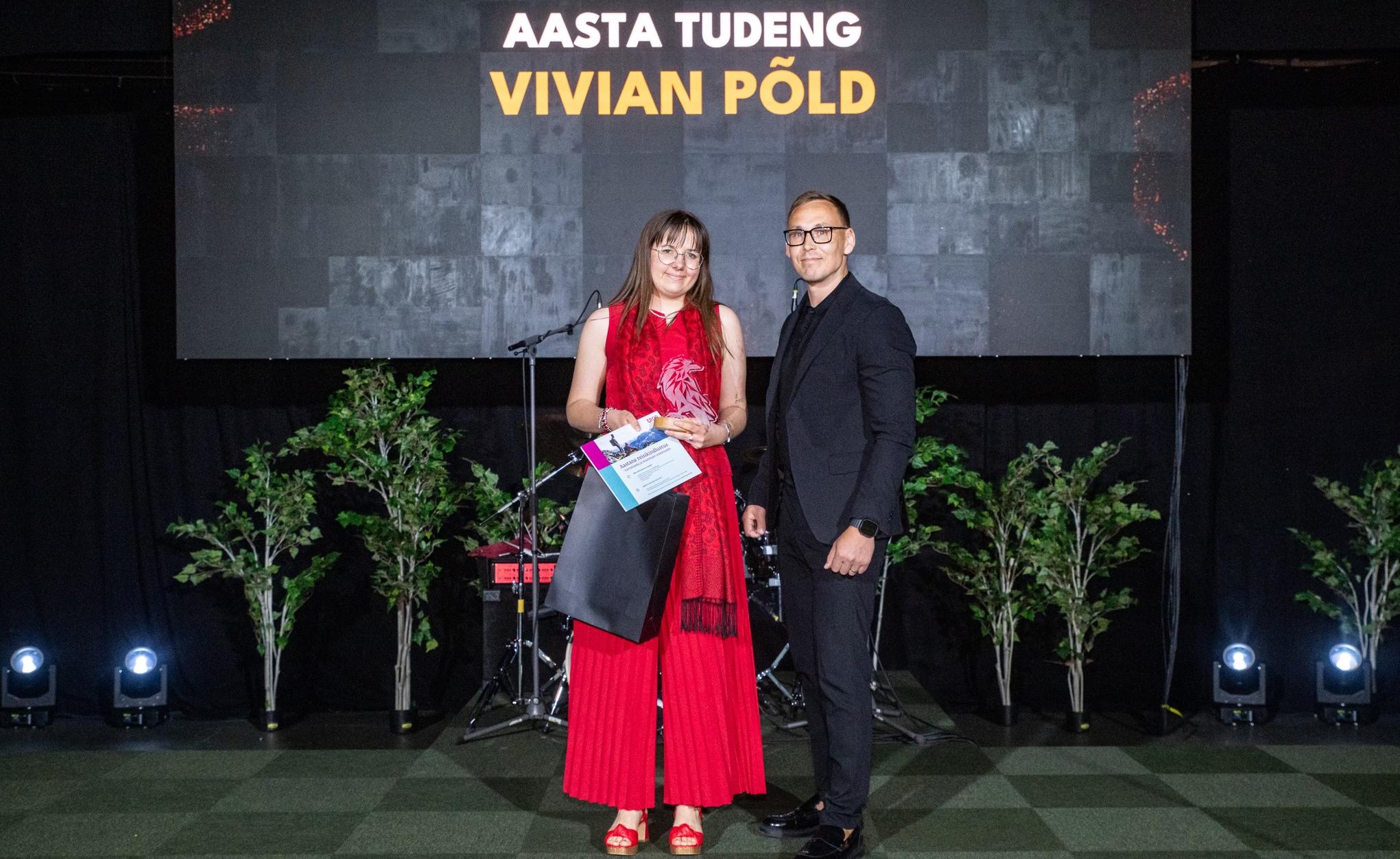 Vivian Põld auhinnagalal