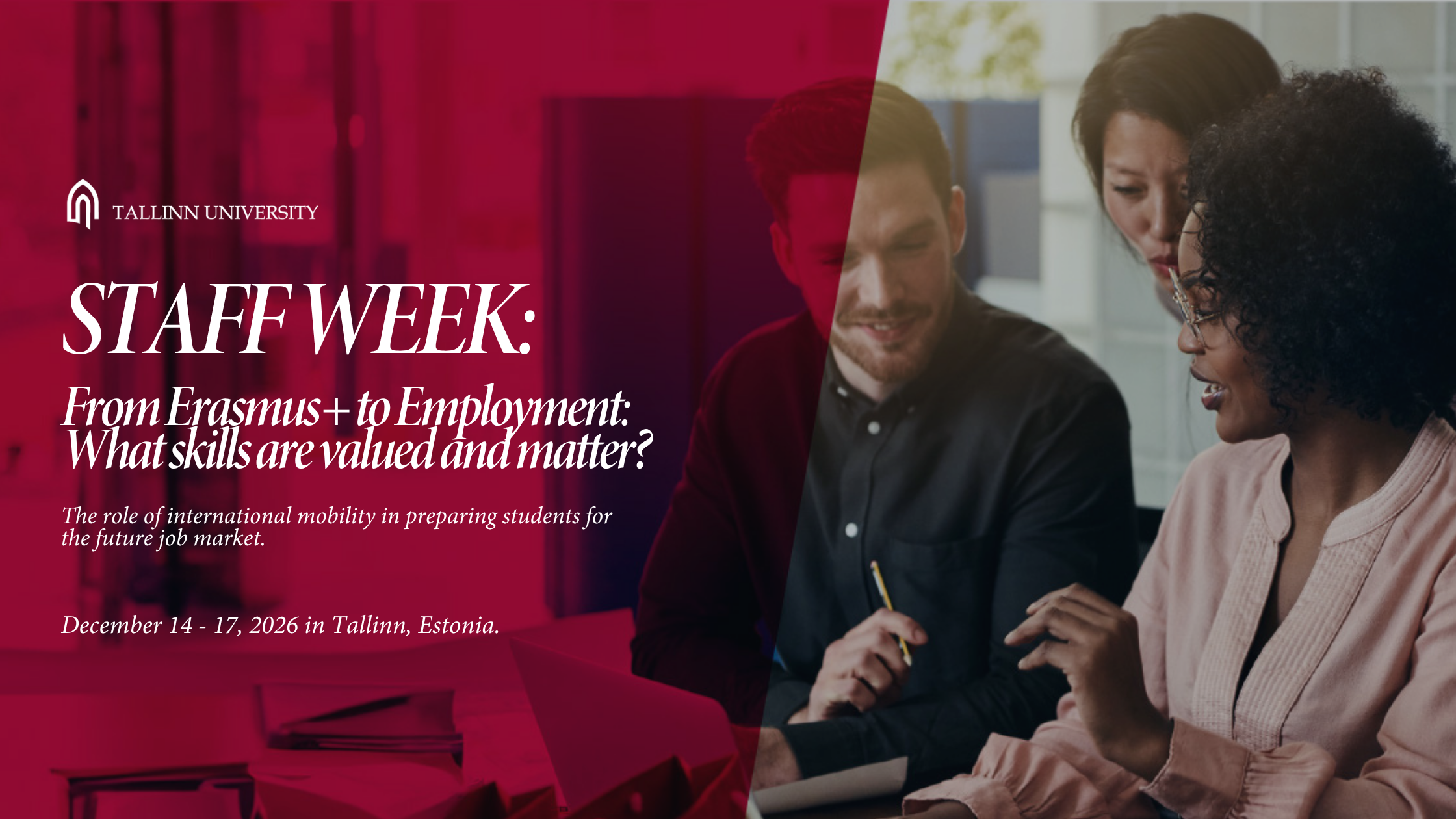 Staff Week: From Erasmus+ to Employment banner
