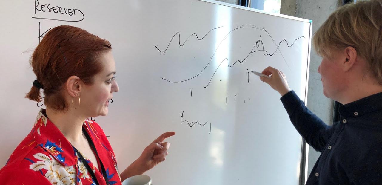 Jelena Rosic and Ilkka Kosunen engaged in discussing correlations between 'pheno'-dynamics and 'neuro'-dynamics for our micro-phenomenological Memento study, a follow-up for Kauttonen et al 2018.