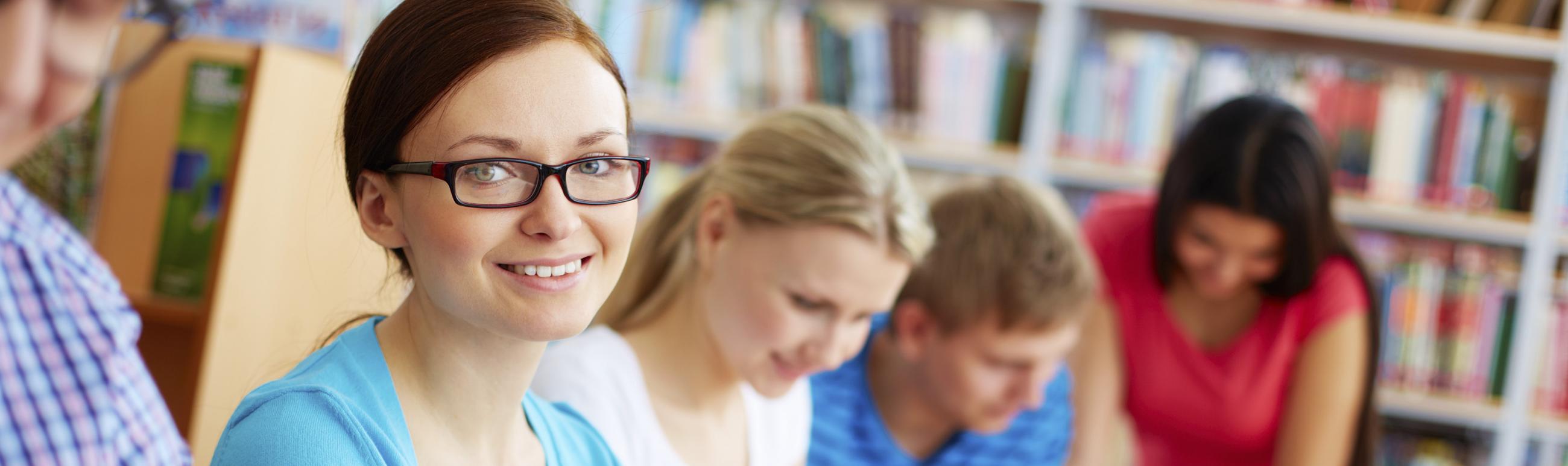 girl in a classroom