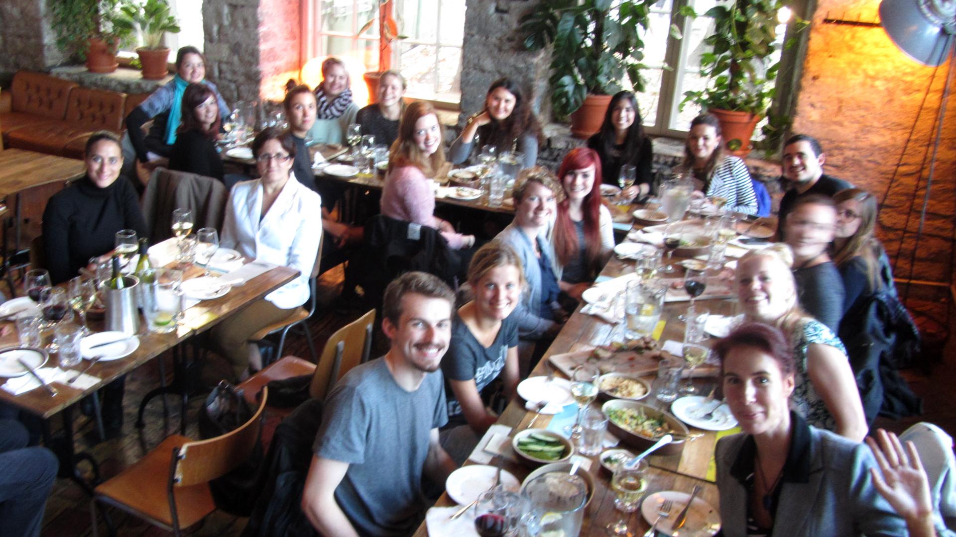 Eurocampuse rühm Tallinna restoranis