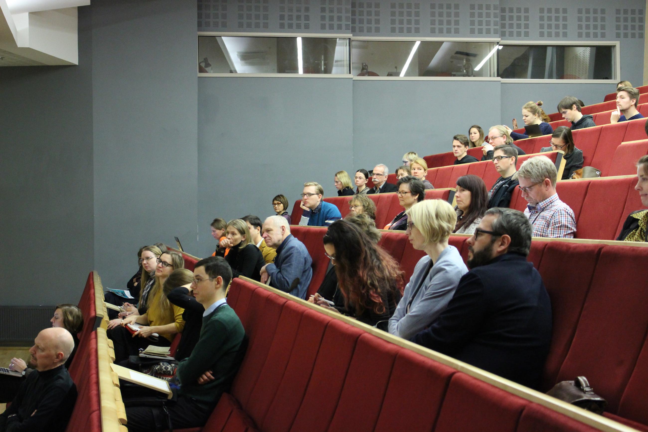 people in an auditorium