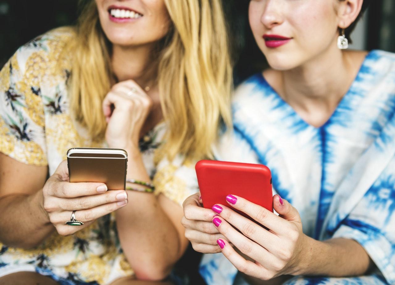 people on phones