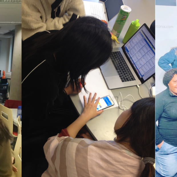 talvekooli üliõpilased õppimas