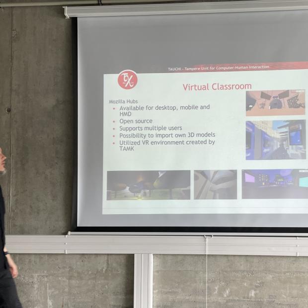 Presentation by Markku Turunen on Accessibility/XR