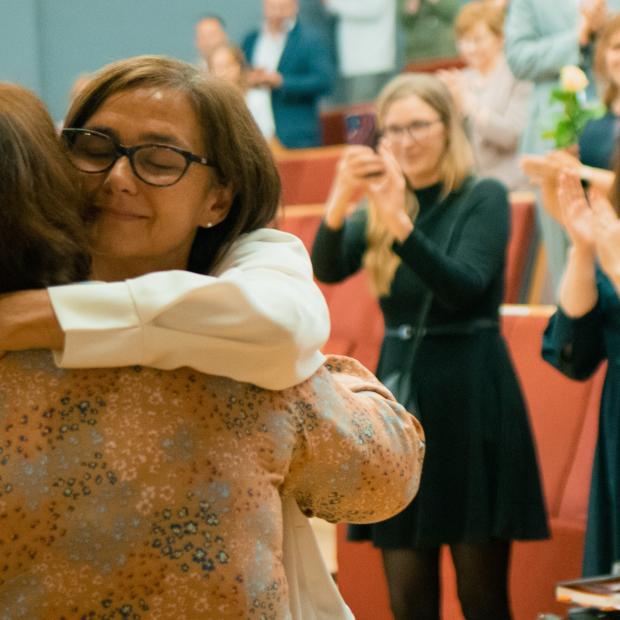 Fotol Larissa Jõgi andragoogika eriala 35. aastapäeva üritusel