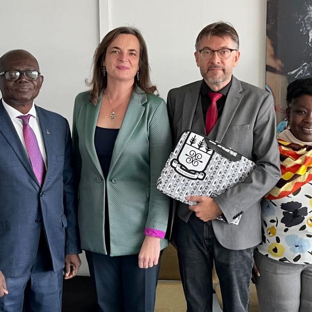 Ghana delegatsioon ja Tõnu Viik, Katrin Niglas, Katrin Saks