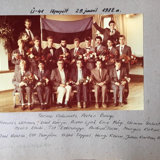 Kursuse lõpupilt 1988.a.