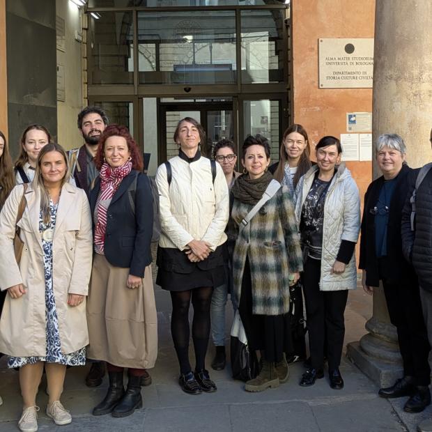 Tallinna Ülikooli projektide toe tiim Erasmus+ õppekäigul Bologna Ülikoolis