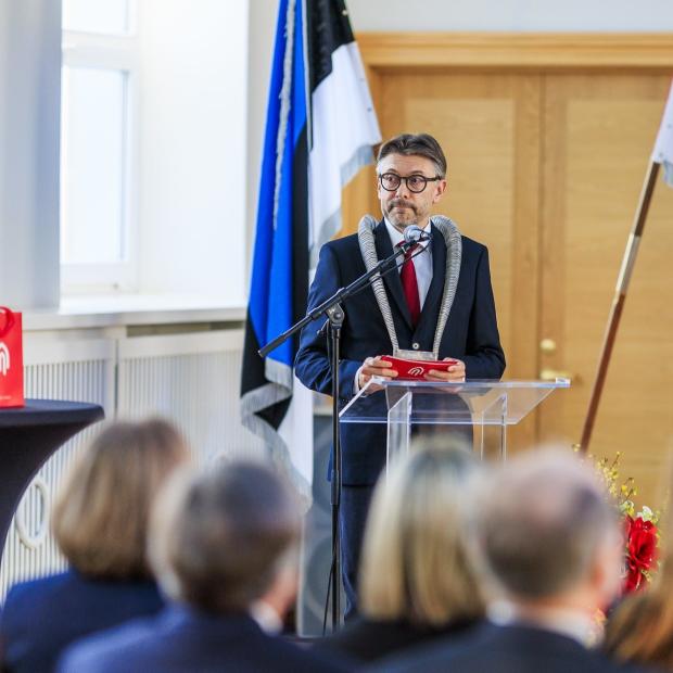 Tõnu Viik Tallinna Ülikooli 21. aastapäeva aktusel