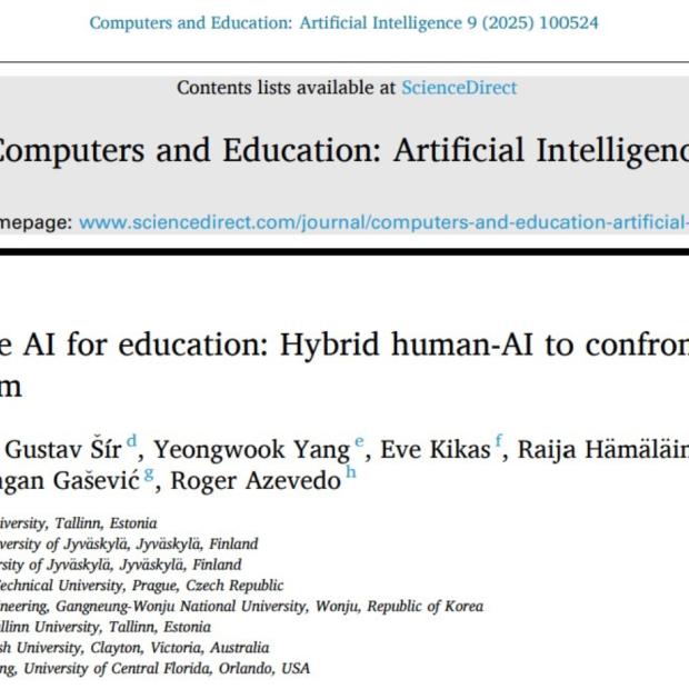 Article in the Computers and Education: Artificial Intelligence