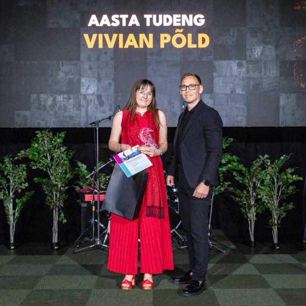 Vivian Põld auhinnagalal
