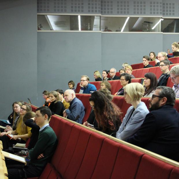 people in an auditorium