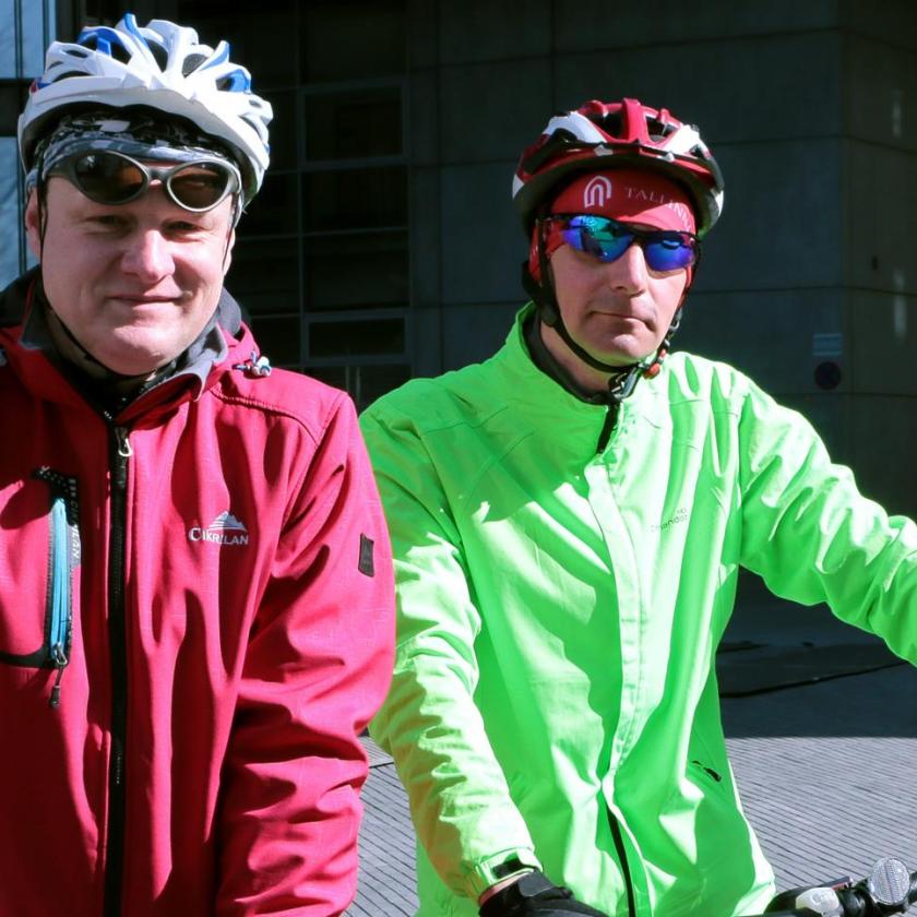 Pilt - Kalle ja Andrus ratastel