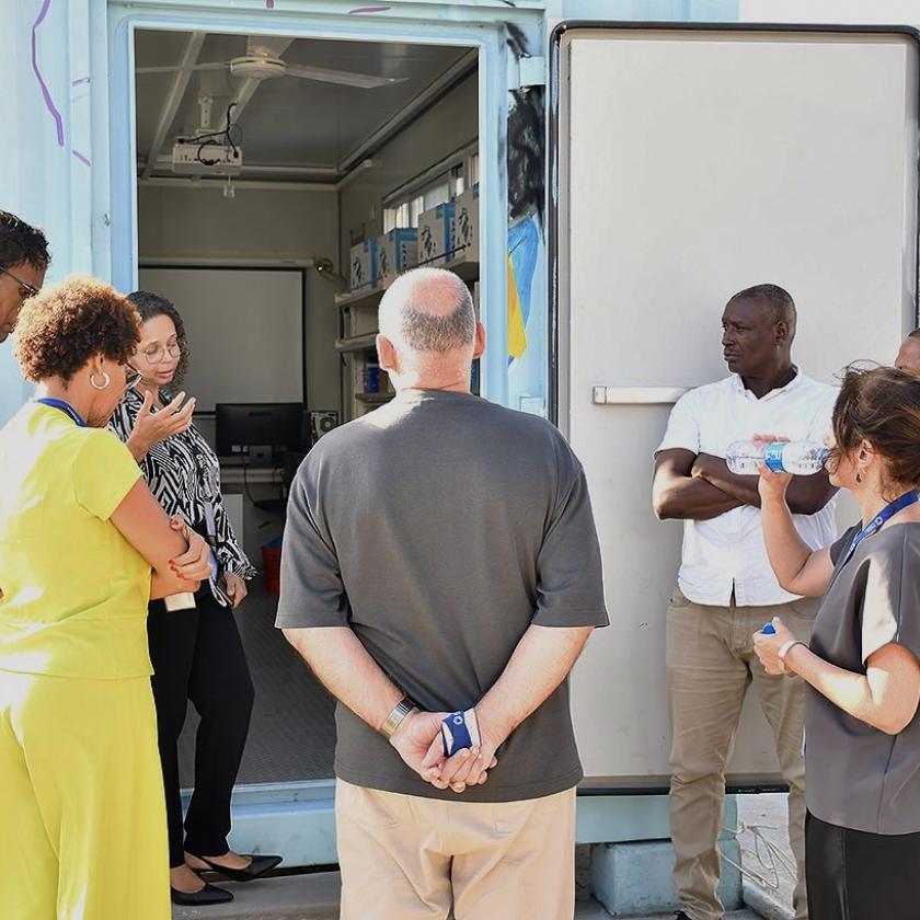 Visiting a STEM module created by NOSi and deployed in all secondary schools in Cape Verde