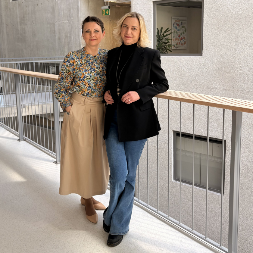 Julia Kuznetski and Chiara Battisti